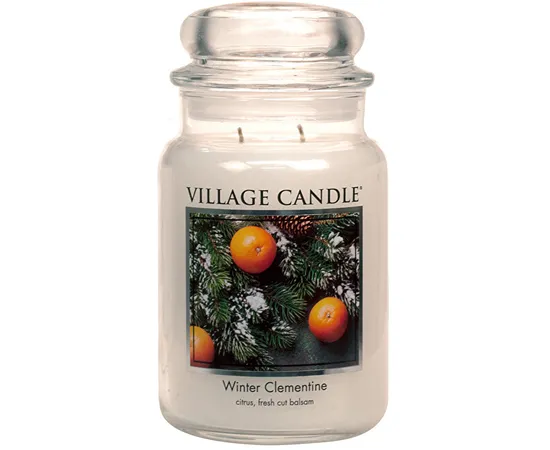 Scented candle in glass Winter Clementine 602 g