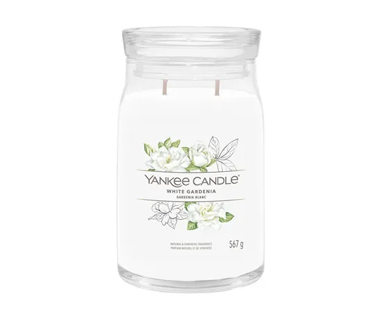 Aromatic candle Signature large glass White Gardenia 567 g