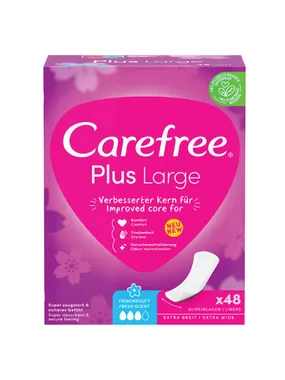 Plus Large sanitary pads fresh scent 48 pcs.