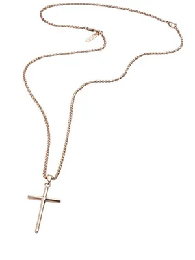 Men´s Gold-Plated Necklce with Wrangel Cross PJ26390P.02