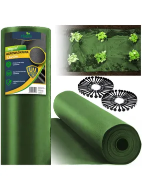 Garden agrotextile 1.6 mx 50 m 90 g/m2 + 100 pins.