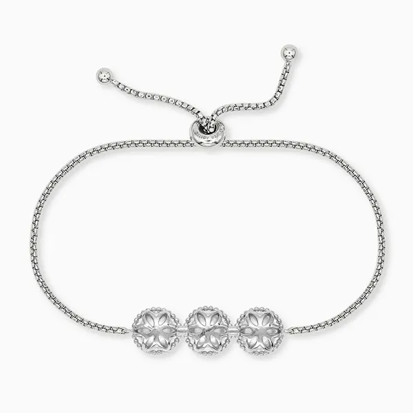 Charming silver bracelet with ERB-GLORY pearls