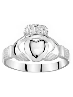 Women's silver Claddagh ring ZTR96391