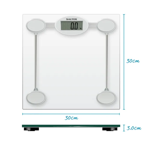 Salter 9018S SV3RCFEU16 Glass Electronic Bathroom Scale
