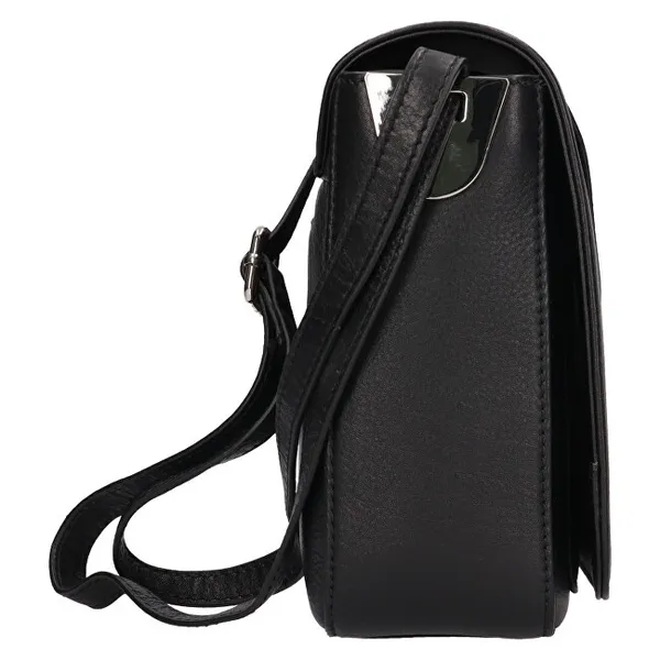 Women's leather crossbody bag BLC-22/2061 BLK