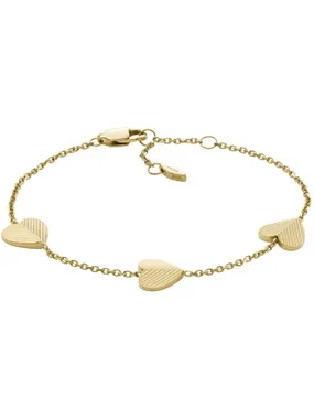 Delicate gold-plated heart bracelet Harlow JF04653710