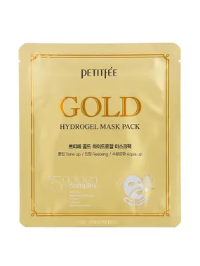 Gold Hydrogel Mask Pack moisturizing and soothing hydrogel sheet mask with gold 32g