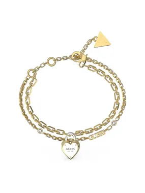 Charming double bicolor bracelet All You Need is Love JUBB04206JWYGRH