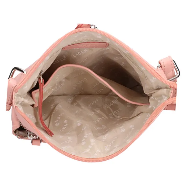 Women's leather crossbody bag BLC-4594-20 L.PINK