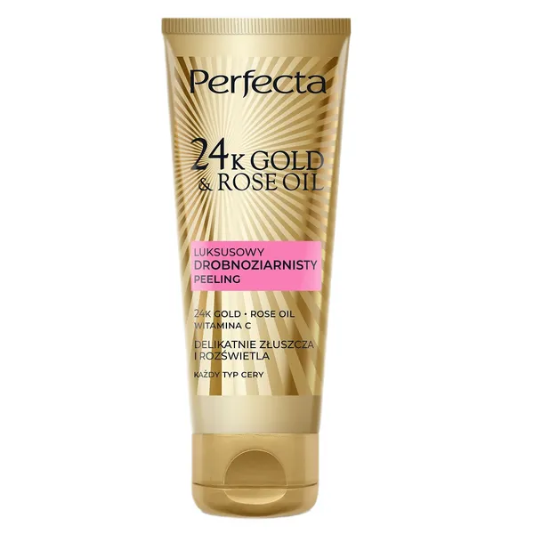 24K Gold & Rose Oil luxurious fine-grained facial scrub 75g