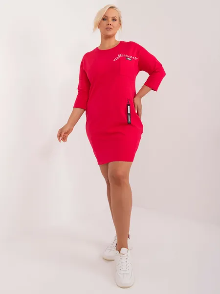 Women's red tunic plus size