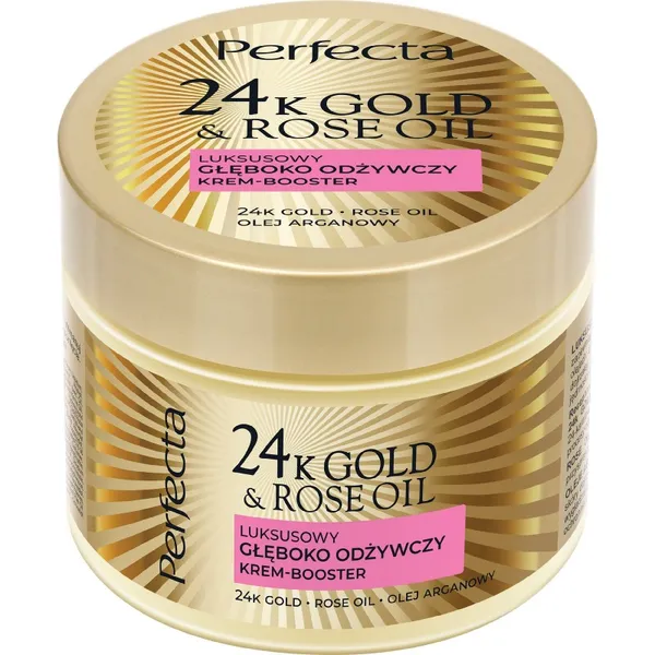 24K Gold & Rose Oil luxurious deeply nourishing body cream-booster 300g