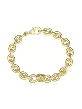 Modern Love JUBB04006JWYG bold gold-plated bracelet
