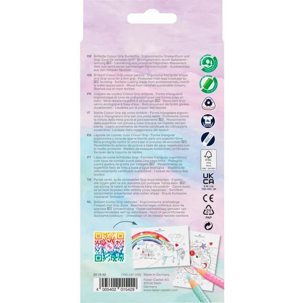 Colored pencil Color Grip Unicorn 10+3, set