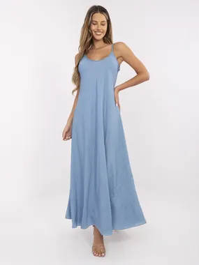 Women's blue denim dress